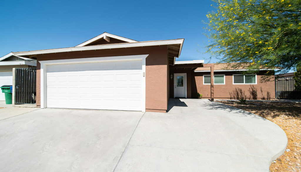 Recently clean driveway
