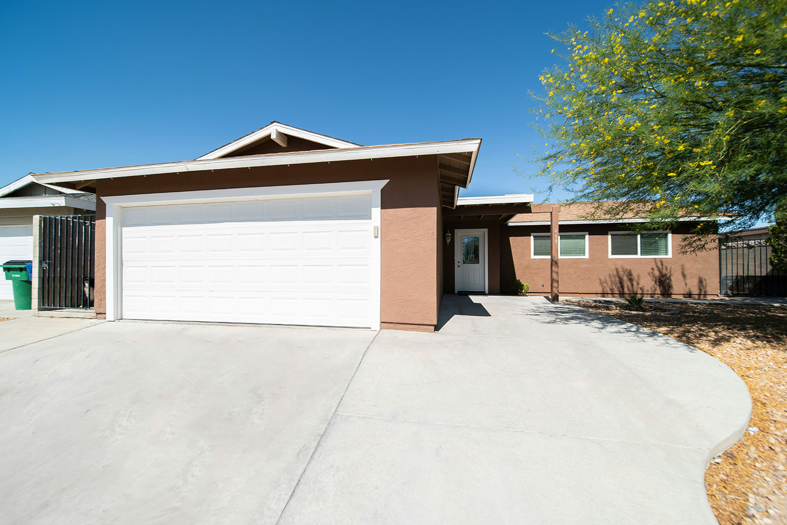 Recently clean driveway