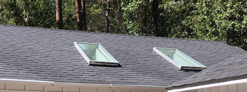 Recently cleaned roof in Rogue River, Oregon