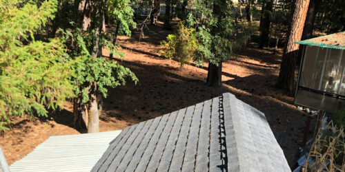 A recently cleaned roof without moss on it anymore