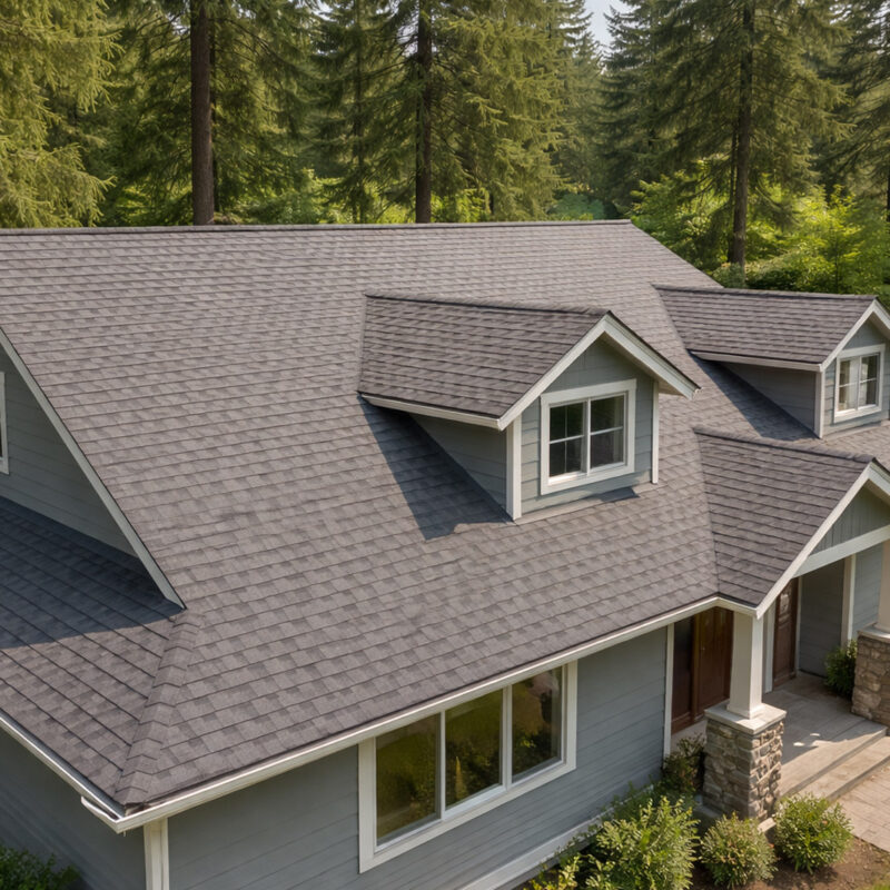 A clean roof without moss in the Pacific Northwest