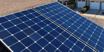 Recently cleaned solar panels in Southern Oregon