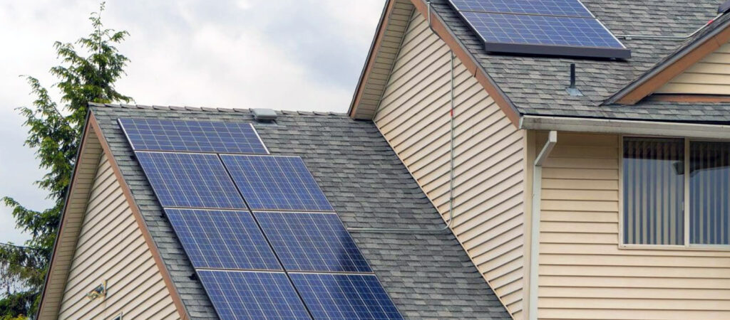 Clean solar panels on a house in southern Oregon