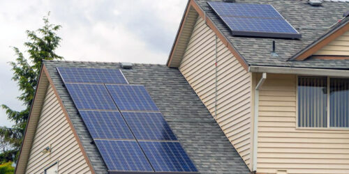 Clean solar panels on a house in southern Oregon