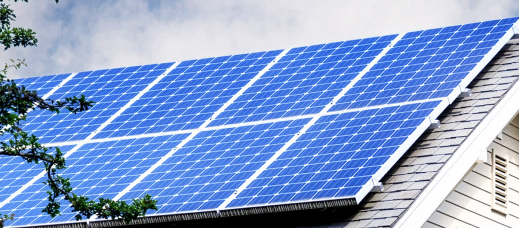 Clean solar panels on a southern Oregon house