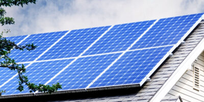 Clean solar panels on a southern Oregon house