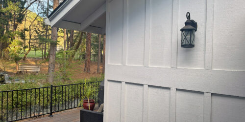 Clean wood siding on a house in Southern Oregon